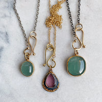 Cushion Green Beryl Pendant